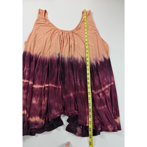 Free People Sebastian tie dye top size S small pink ombre tank summer boho EUC ^ - Picture 8 of 9